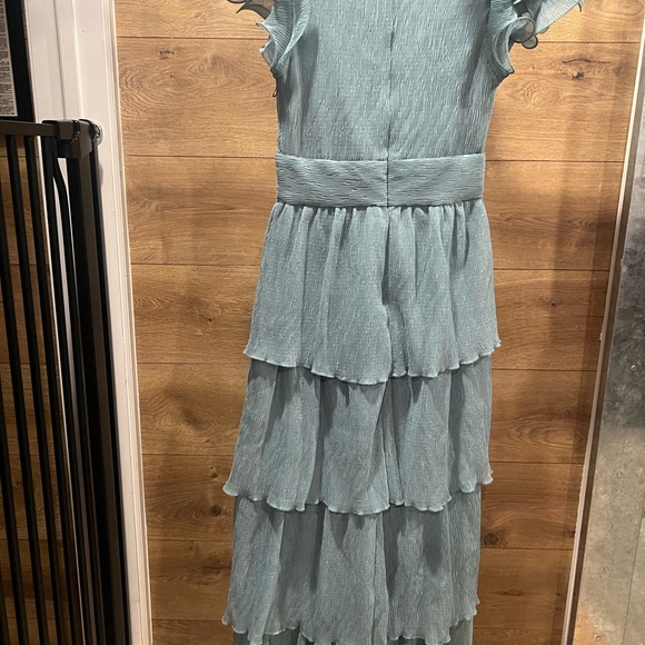 Astr Teal Layered Maxi Dress - Picture 3 of 6